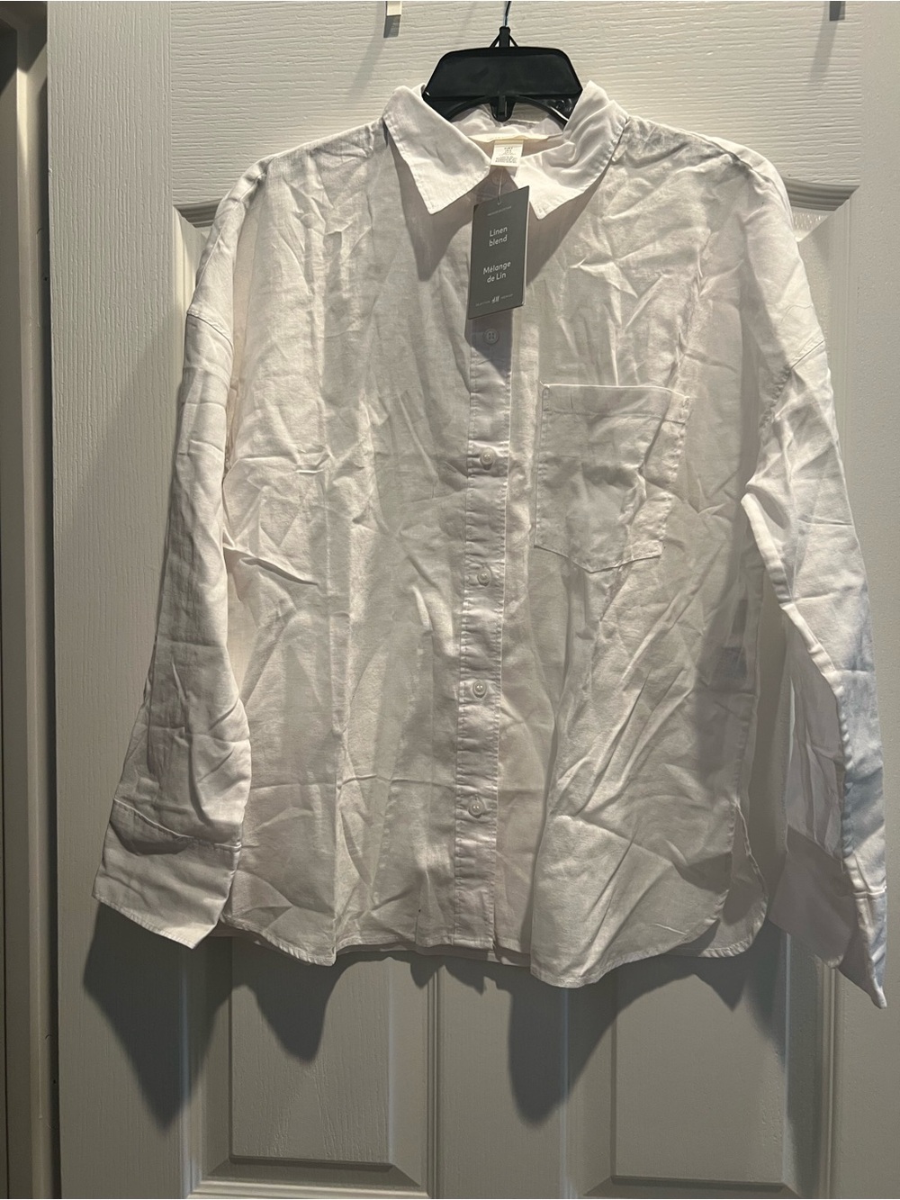 H&M White Button-Down Shirt